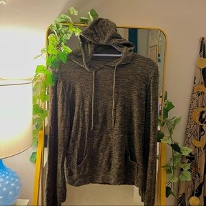 Green Striped Hoodie